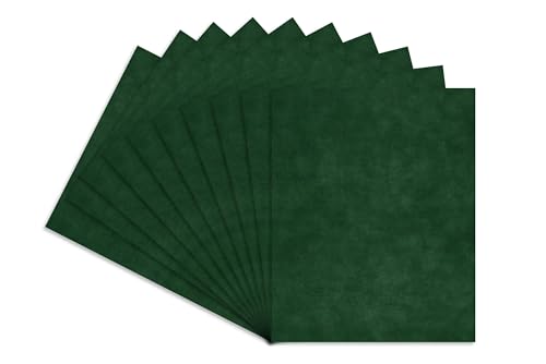 Forest Green Suede Texture 11x14 Backing Board - Uncut Photo Mat Board (10-Sheets)