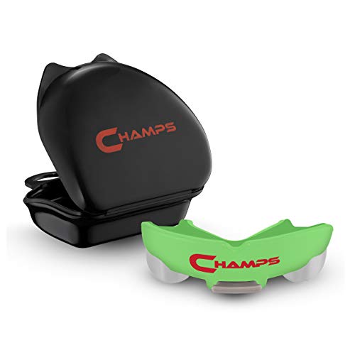 Breathable Mouthguard for Boxing, BJJ, MMA, Muay Thai, Sports, and Wrestling. Easy Fit Mouth Guard Super Tough MMA Mouthguards for Fighting. Boxeo Mouthpiece for Men, Kids and Adults (Green)