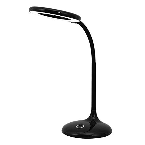 Preisvergleich Produktbild HDDD Schreibtischlampe LED-Tischlampe für Augenschutz, Schreibtisch für Büro, Schlafzimmer, Nachtlicht, Schwarz