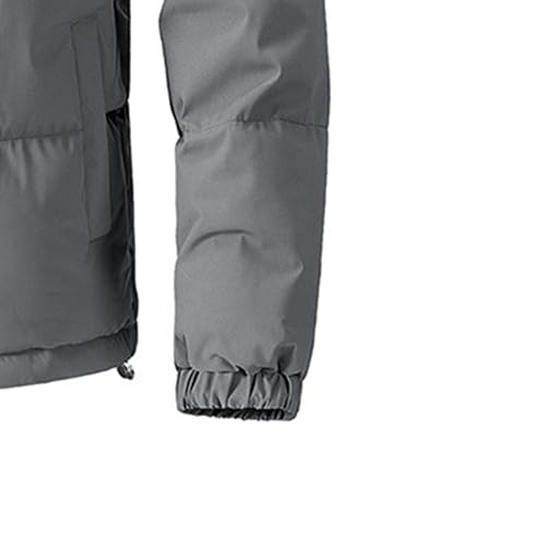 Doudoune homme imperméable chaude manteau hiver gris ample 3XL - 5