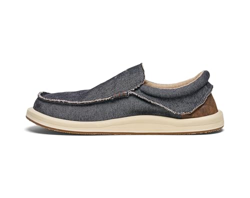 Image of Sanuk Mens Chiba Loafers for Men | Mens Shoes | Slip On Shoes for Men | Men's Slip-on Loafers | Comfort Foam Footbed