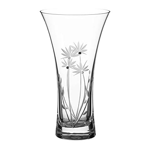 DIAMANTE Bloom Hand Cut Crystal Vase Cover