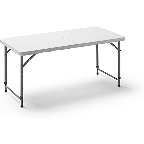 Tableau rectangulaire pliant multifonctionnel 121x61 cm réglable pour optimiser les petits espaces