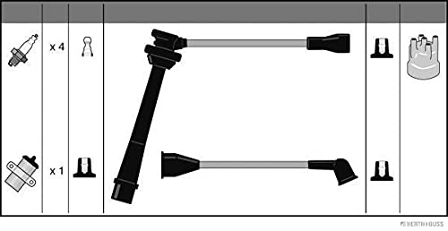 HERTH+BUSS JAKOPARTS J5388006 Set cavi ad alta tensione, candele