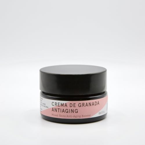 Crema de granada anti-aging booster que unifica la piel mixta gracias al poder del q10