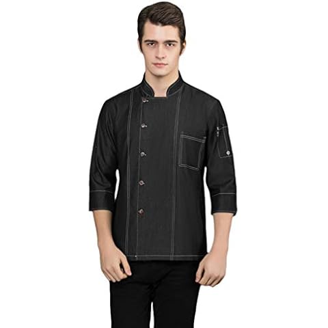 WanYangg Chaqueta Chef Unisex Manga Corta Cover