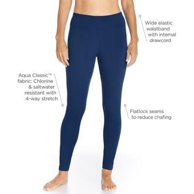 Coolibar UPF 50+ Women's Deep Water Swim Tights - Sun Protective2