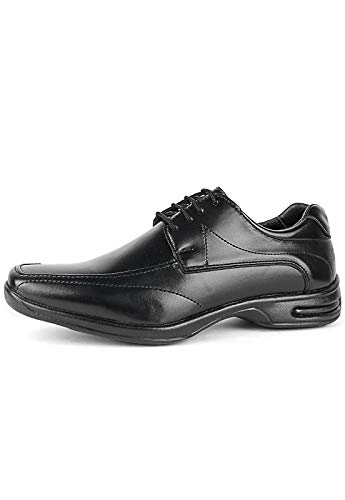 Kit 2 Pares de Sapato Social Anti Stress Ortopédico Conforto Marrom e Preto (40)