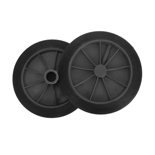 Roues de poubelle cassées ? Kit de 2 roues de remplacement robustes pour bac extérieur