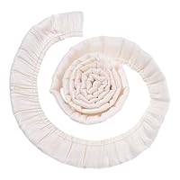 NBEADS 9 Yards Rüschen Spitzenbesatz 30mm /1 1/8 Zoll Breites Plissee Randband Mit Gerüschtem Wellenrand Zum Nähen von Brautkleidern Und Kleidungsdekorationen Alte Spitze