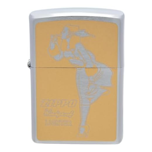 ジッポー(Zippo) ライター 防風 真鍮製 レギュラーベース ウィンディ プリント加工 特製ステッカー付き ゴールド P・WINDY(G)