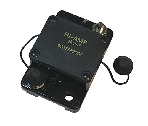 Bussmann CB181F-80 Waterproof High Amp Flush Mount Type I Circuit Breaker (80 Amp), 1 Pack