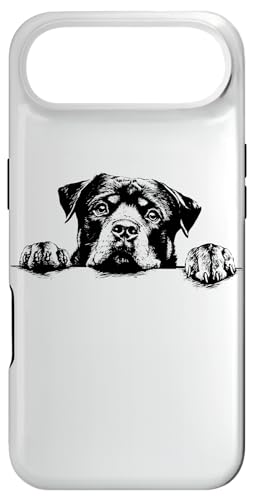 Cute Funny Retro Vintage Logo Happy Rottweiler Dog Lover Coque pour iPhone Air
