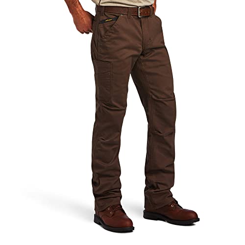 Image of Ariat Mens Rebar M5 Straight Durastretch Washed Twill Dungaree Straight Leg Pant