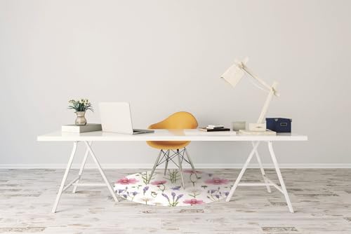 Tapis de chaise antidérapant et imperméable en PVC résistant aux dommages