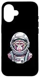 iPhone 16 宇宙飛行士 猿 やってる 猿 惑星 科学 ギャグ 女性 男性 スマホケース