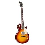 Vintage Reissued V100 Flamed Iced Tea - Chitarra elettrica Single Cut