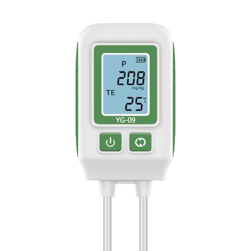 YIYEGO 4 in 1 Digitales Bodenmessgerät, Stickstoff, Phosphor, Kalium, Temp Wert Messgerät Boden, Bodentester mit Temp und Hintergrundbeleuchtung für Gartenarbeit, Landwirtschaft, Outdoor Pflanze YIYEGO 4 in 1 Digitales Bodenmessgerät, Stickstoff, Phosphor, Kalium, Temp Wert Messgerät Boden, Bodentester mit Temp und Hintergrundbeleuchtung für Gartenarbeit, Landwirtschaft, Outdoor Pflanze