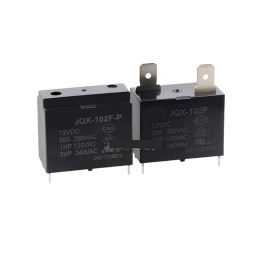 POWTAXBJGD 10PCS/Lot Power Relay HF102F JQX-102F-P-12VDC 24VDC Group of Normally Open(JQX-102F-P-24V)