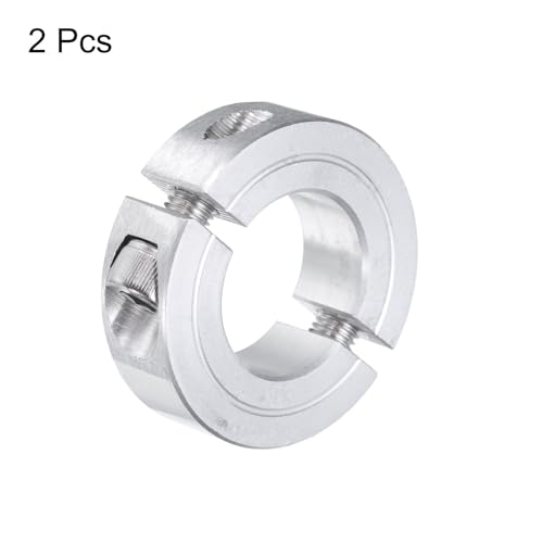 Uxcell A24042300UX1001 2Pcs Double Split Clamp-On Shaft Collar thumb #2
