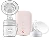 Philips AVENT Single Electric Breast Pump Advanced with Natural Motion Technology, SCF391/62, Pump Light Pink, Bottle Clear