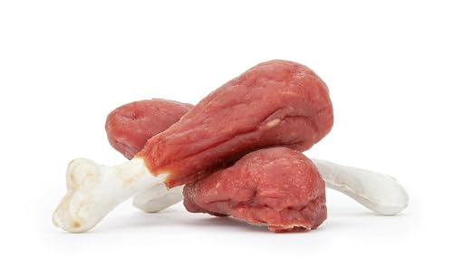 HAPPET Hundegröße - Entenstab mit Kalk 500 g - natürlicher Zahnbeiß, proteinhaltige Trainingsleckerei, unterstützt gesunde Zähne und Zahnfleisch