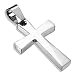 Bungsa® Unisex Anhänger Kreuz silberfarben aus 316L Edelstahl