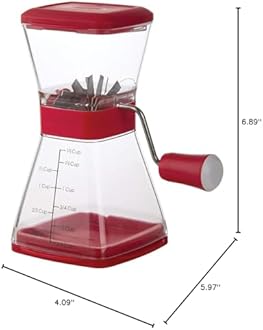 PrepWorks Nut Chopper – Manual Handheld Nut Grinder for Chopping Nuts, Seeds, and Herbs, Easy to Use, BPA-Free