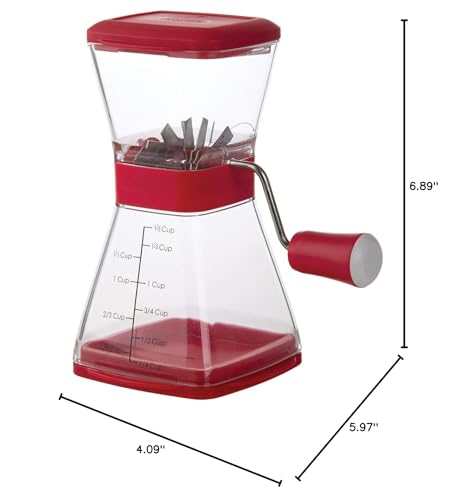 PrepWorks Nut Chopper – Manual Handheld Nut Grinder for Chopping Nuts, Seeds, and Herbs, Easy to Use, BPA-Free