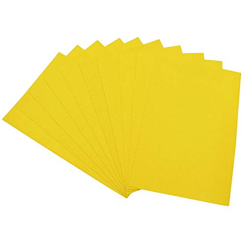 Image of OON Craft Sheet A4 Yellow Color 10pcs Felt Sheet (Yellow)