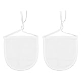 EXCEART 2pcs Neck Stoma Cover Neck Trach Shield Dust- Proof Breathable Neck Trach Cover Wound Dressing Protector Guard for Laryngectomy Home Travel (White)