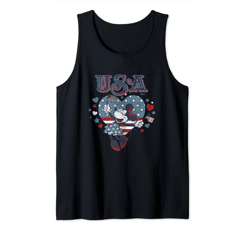 Disney Minnie Mouse with American Flags USA 4th of July Tank Top - image 1