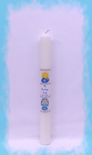 Desconocido Vela (CIRIO) para Bautizo DE Cera Blanca. Medida 3 x 30CM...