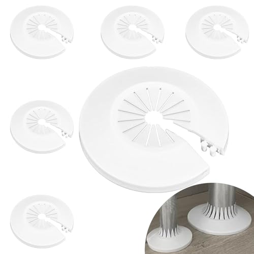 6 Stück Heizungsrohr Rosette, Universal 15-29mm Heizungsrohr...