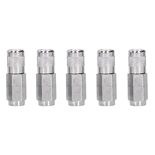 Coupleur de pistolet à graisse à morsure serrée contre le gaspillage de graisse, buse plate 5pcs