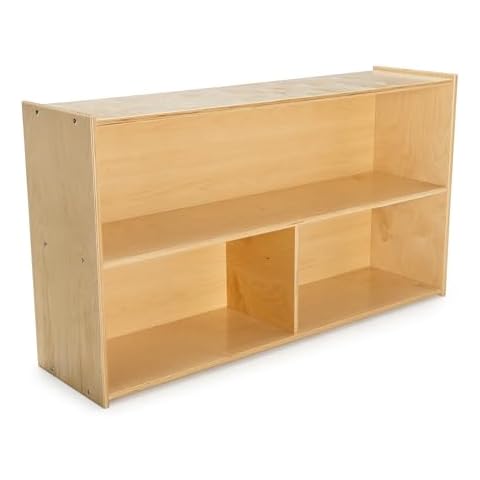 Childcraft ABC Furnishings 2-Shelf 3-Compartment Storage Unit, 48 x 13 x 27-3/8 Inches Cover