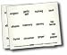 Round Spice Labels, Black Type on Clear, Set of 48