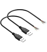 PNGKNYOCN 30 cm USB DIY kabel pigtail 22AWG 5 V/3 A wtyczka USB A na 4-pinowe przedłużenie...