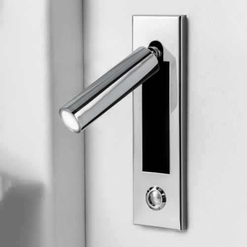 Aplique LED de cabecero giratorio 360 grados y plegable con interruptor empotrado