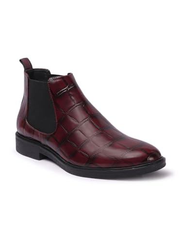 Image of Carlton London Men's Chelsea Slip-On Round Toe Comfortable Boot