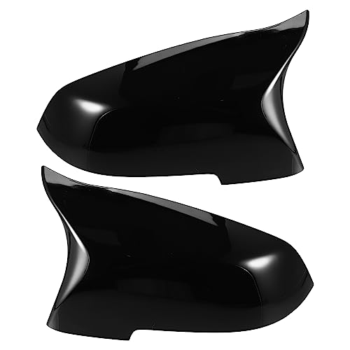 A ABSOPRO Rearview Mirror Cover for BMW F10 ABS Plastic Glossy Black 1 Pair