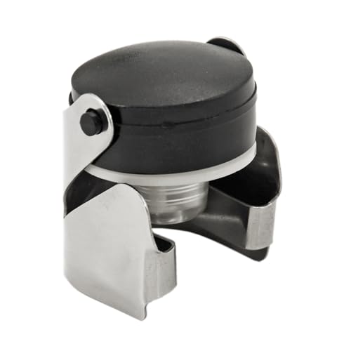 True Beret Champagne Stoppers for Bottles, Sparkling Wine Stopper, Wine Accessories Kitchen Accessory, Black Set of 1