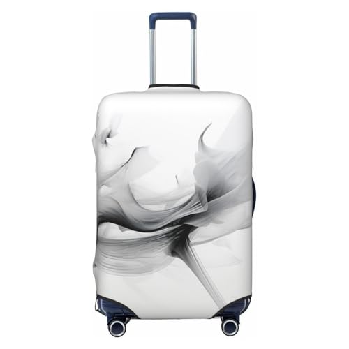 Abstract Black And White Travel Luggage Cover Elastic Washable Suitcase Protector Anti-Scratch Travel Suitcase Cover Luggage Protector Fits 18-32 Inch Suitcase