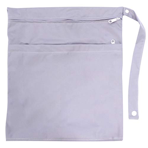 Bolsa organizadora de pañales para exteriores gris miniatura 1