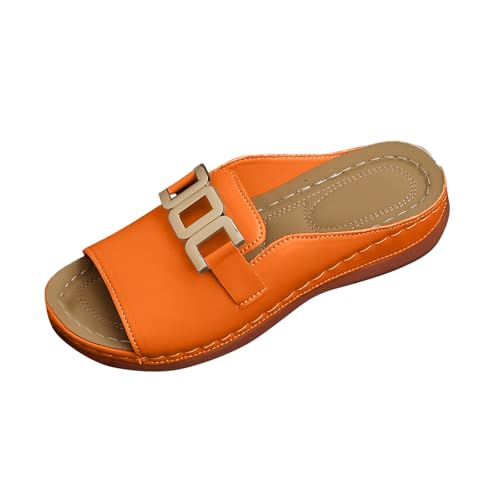 Sandales larges compensées femme pied sensible bout ouvert