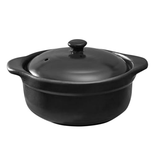 VINTORKY Ceramic Casserole Pot Lid Soup Pot Earthen Cooking Stock Casserole Dish Lid