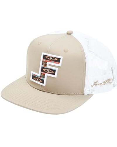Image of Lane Frost Flat 6-Panel Western Trucker Hats for Men & Women | Flat Bill, Structured 6-Panel, Mesh Trucker Back, Adjustable Snapback, Western Style, One Size Fits Most, Rodeo Inspired Cap