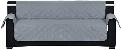 Yeios Waterproof Dog Couch Cover Quilted Sofa Slipcover Pet Couch Cover for Pets and Kids Furniture Protector with Back Nonslip Paws Machine Washable