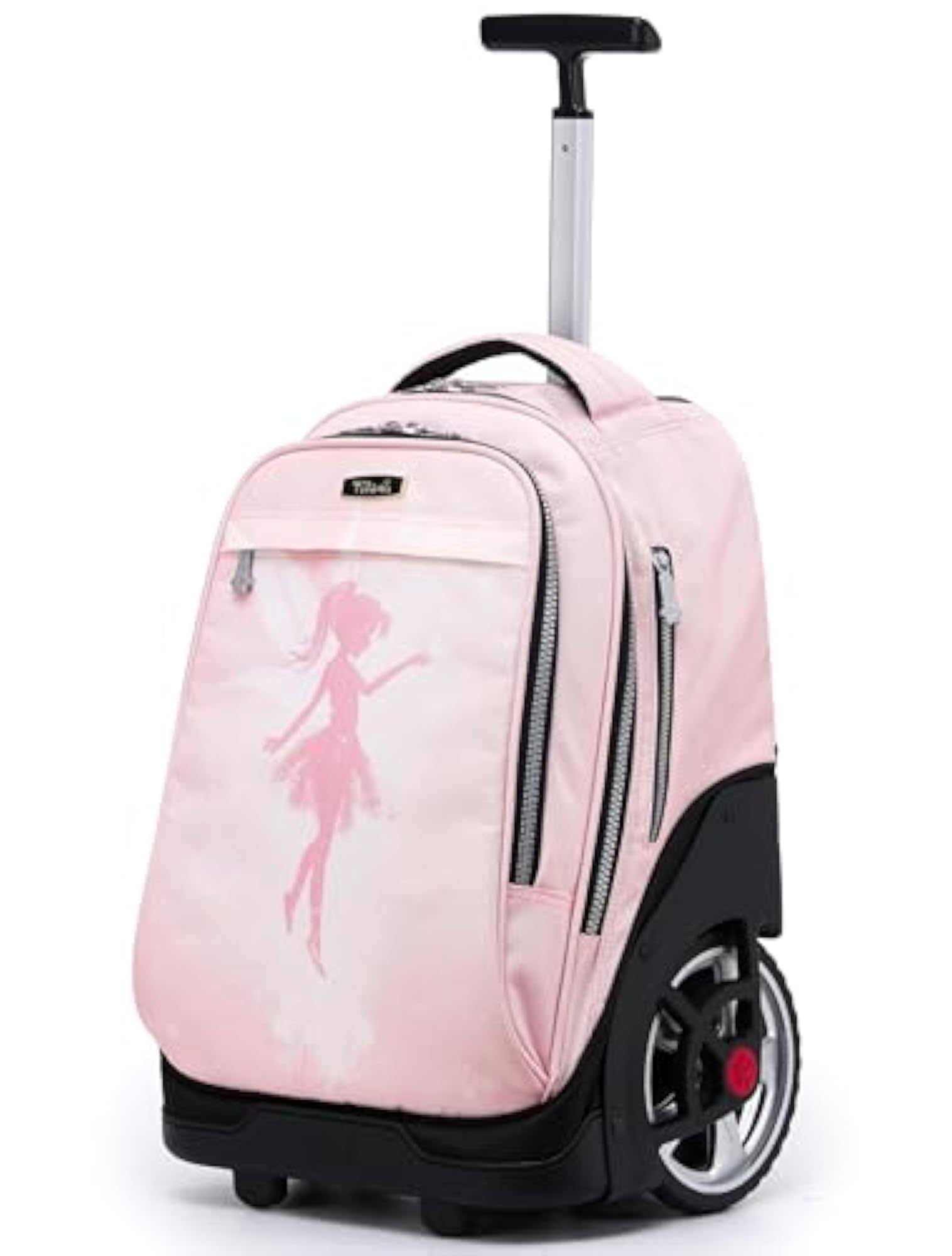Rolling Backpack for Teens, Cute Wheeled Laptop Bag