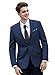 Herringbone Tweed Men's Suit Jacket Blazer Wool Blend Formal Prom Dinner Tuxedo Jackets Blazers Business Suits Separates Sport Coats for Men Navy Blue XS